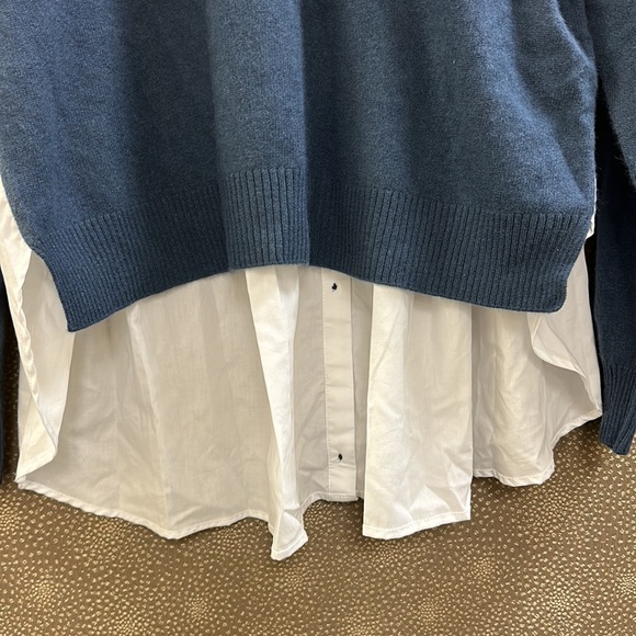 🔥🔥🔥NEW Naadam Cashmere Muxed Media Pleated Back Sweater - Picture 4 of 11